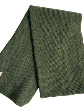 Gap Scarf 100% Merino Wool Solid Green Knit